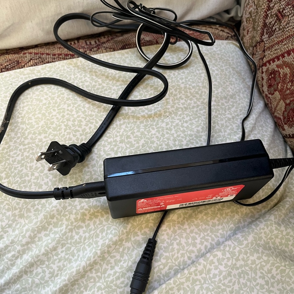Black Ac  Adapter with Red Label 12V